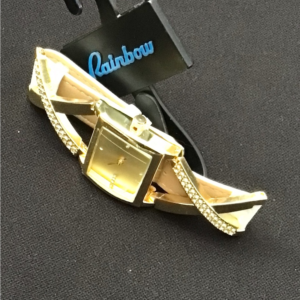 Rainbow Women's Gold and White Watch